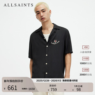 男装 ALLSAINTS男士 爱心印花衬衣秋季 衬衫 MS542Z 休闲短袖