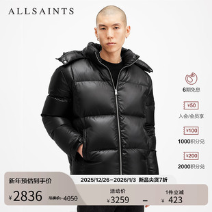 M061OB 男装 ALLSAINTS男士 保暖羽绒服可拆帽大衣外套官方秋季