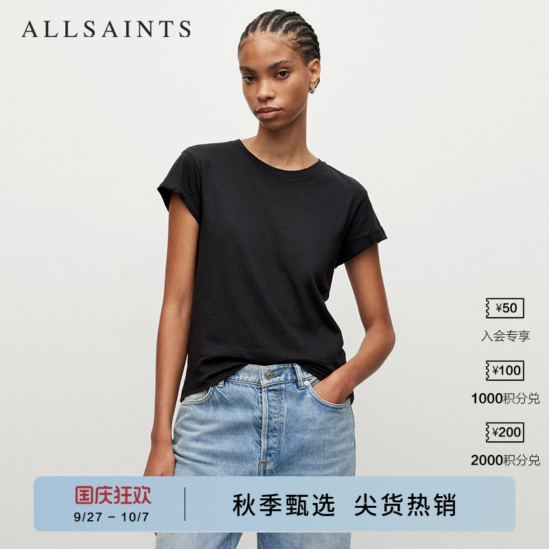 ALLSAINTS女士圆领短袖T恤