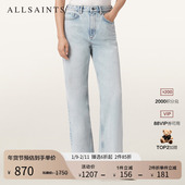 ALLSAINTS女士复古修身 W085ED 2025秋冬新款 牛仔裤 直筒休闲裤