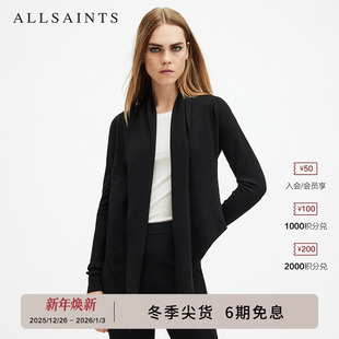 ALLSAINTS女士羊毛针织开衫 W119KB 休闲质感2025春秋季