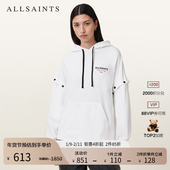 ALLSAINTS女士连帽爱心卫衣可拆袖 W057JC 女装 套头衫 2025年秋季