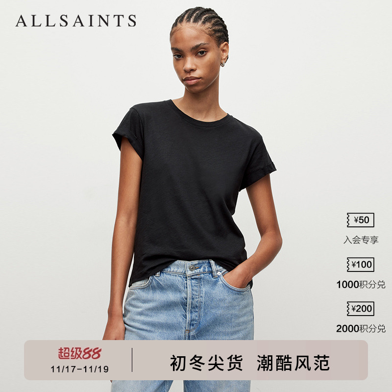 ALLSAINTS女士圆领短袖T恤