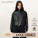 新款 ALLSAINTS女士美式 立领皮衣夹克LOWDEN真皮外套2026春季