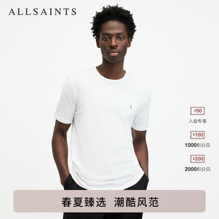 ALLSAINTS男士 款 男装 M030JB 圆领T恤羊头刺绣上衣纯色内搭春季