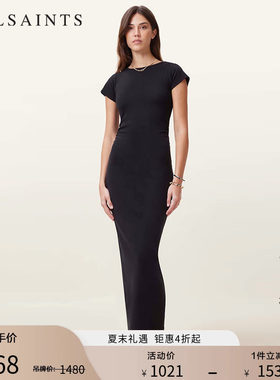 ALLSAINTS女士黑色连衣裙