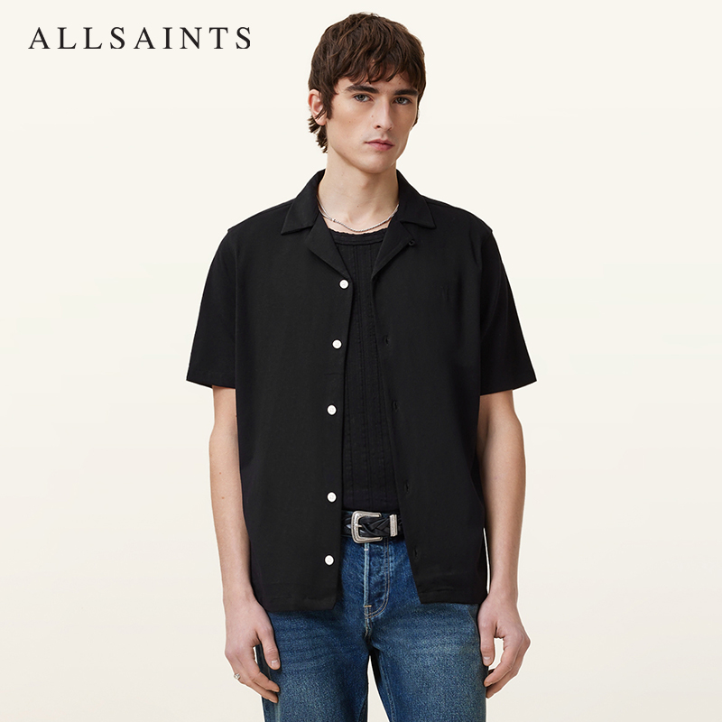 ALLSAINTS男士短袖衬衫