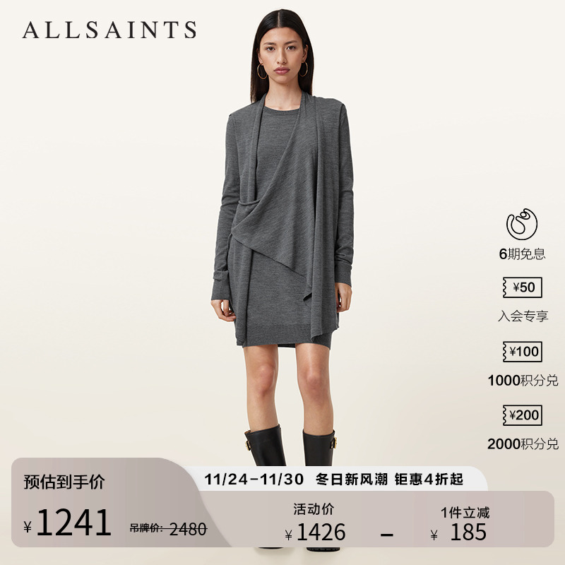 ALLSAINTS女士连衣裙短裙