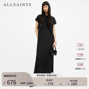 ALLSAINTS女士短袖 连衣裙官方秋季 女装 W294DA T恤裙宽松长款