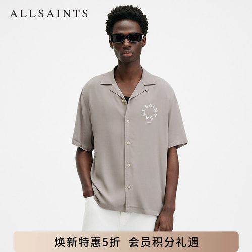 ALLSAINTS男士印花衬衫