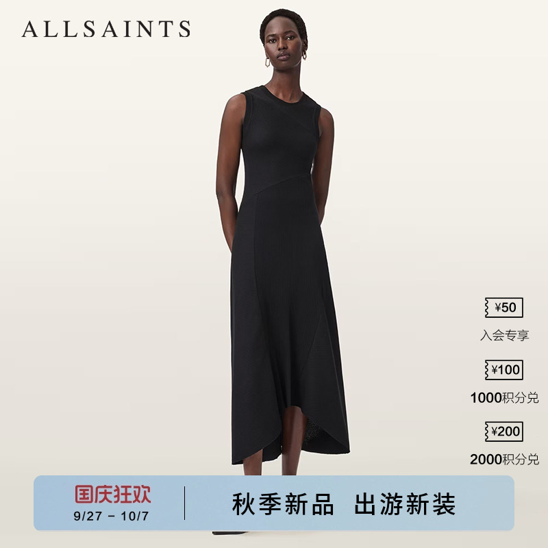 ALLSAINTS女士无袖连衣裙