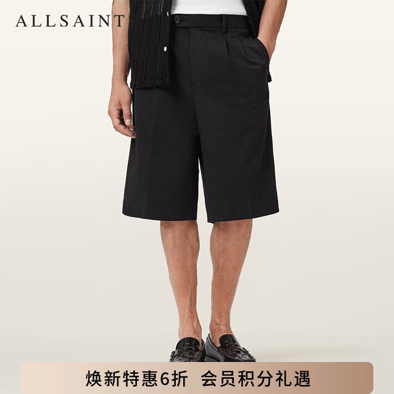 亚洲限定ALLSAINTS男士休闲直筒裤商务五分裤子2026年秋季M047TC