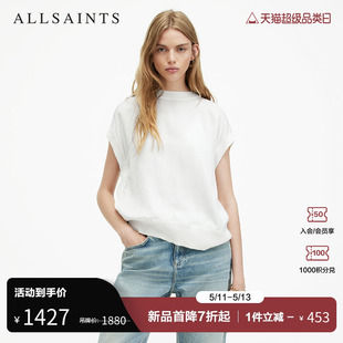 ALLSAINTS女士时尚 WK539Z 镂空T恤设计感休闲背心2024春夏新款