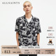 男装 明星同款 MS555Z 印花衬衫 质感秋季 ALLSAINTS男士 短袖