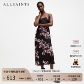 ALLSAINTS女士吊带连衣裙优雅花卉裙印花秋季 女装 W302DB