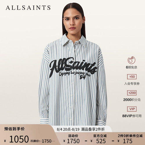 ALLSAINTS女士长袖衬衫