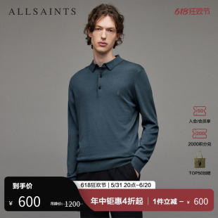 polo衫 秋装 长袖 ALLSAINTS男士 公羊头简约上衣MK072X