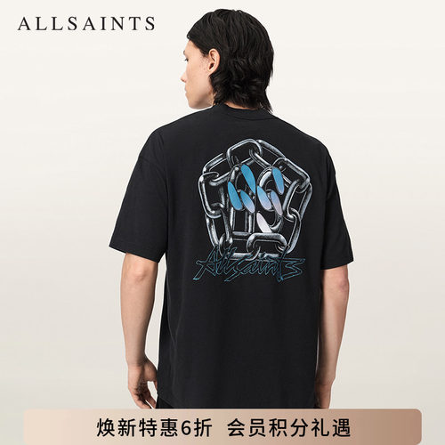 ALLSAINTS男士印花T恤