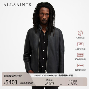 男装 ALLSAINTS男士 款 毛领皮衣HAYWARD夹克外套秋季 M057LB 修身