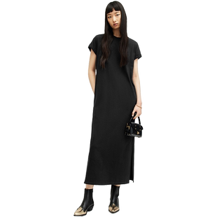 ALLSAINTS女士短袖T恤裙宽松长款连衣裙官方秋季女装W294DA