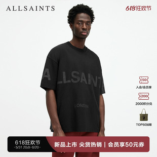 2024年夏季 T恤logo衫 圆领短袖 李铢衔同款 MG512Z ALLSAINTS男士 新款