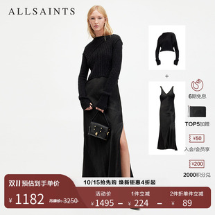 秋季 吊带裙长款 W210DA 羊毛衫 ALLSAINTS女士针织连衣裙两件套裙装