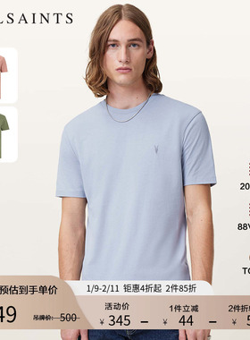 ALLSAINTS男士羊头短袖T恤柔软休闲上衣2025年秋季男装M030JB