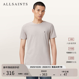 新款 ALLSAINTS男士 上衣2025年秋季 修身 M028JB 羊头T恤圆领短袖