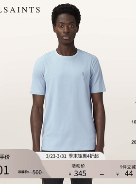 ALLSAINTS男士柔软羊头T恤圆领短袖百搭上衣2026年春季M030JB
