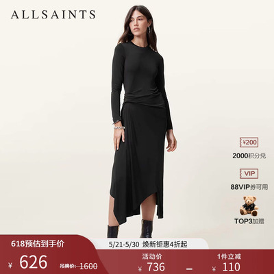ALLSAINTS女士纯色连衣裙