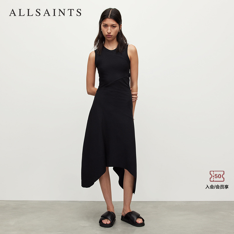 ALLSAINTS连衣裙收腰长裙