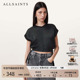 短袖 T恤抽绳短款 百搭上衣2025年秋季 ALLSAINTS女士时尚 女装 W054JC