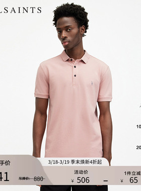 ALLSAINTS男士休闲Polo衫商务羊头纯棉短袖T恤春季MD051H