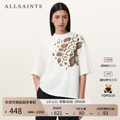 ALLSAINTS女士印花T恤圆领半袖 W068JC 女装 时尚 穿搭2025年秋季