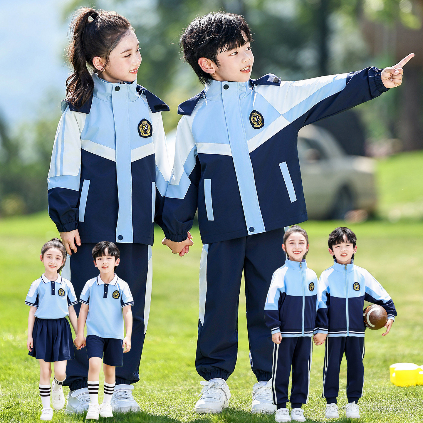 冬季套装幼儿园园服小学生校服图片