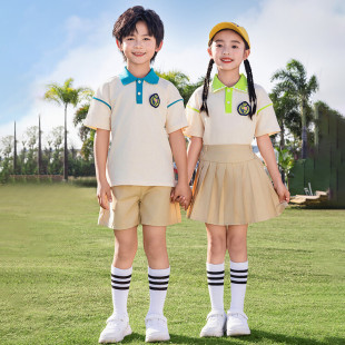幼儿园园服夏季 小学生校服儿.童运动会班服短袖 男女.童英伦风套装