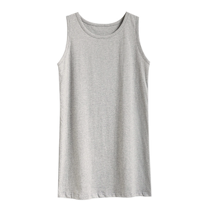 卫衣打底背心女内搭中长款吊带背心屁帘下摆叠穿遮臀遮屁股神器