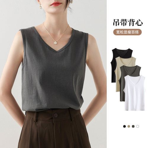 夏季透气背心女，夏季大码无袖背心吊带女