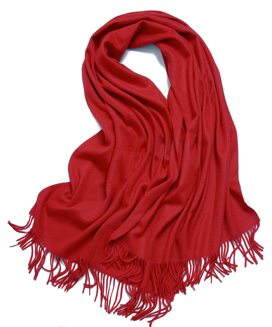 欧美秋冬季cashmere水波纹山羊绒围巾披肩两用加厚大围巾女纯色