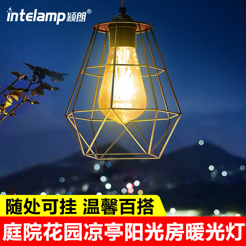 太阳能庭院花园凉亭氛围照明吊灯图片