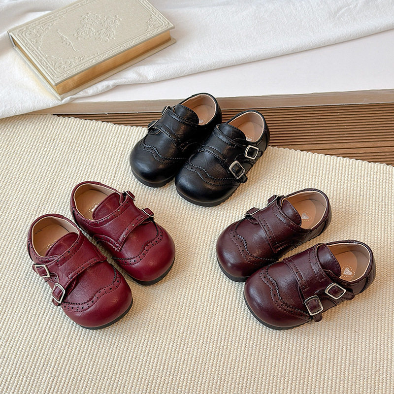 儿童鞋子2026春秋新款女童皮鞋男童英伦风软底勃肯鞋宝宝时尚单鞋