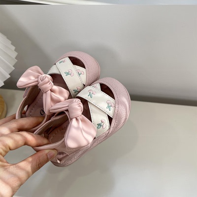 女童包头凉鞋2025夏季新