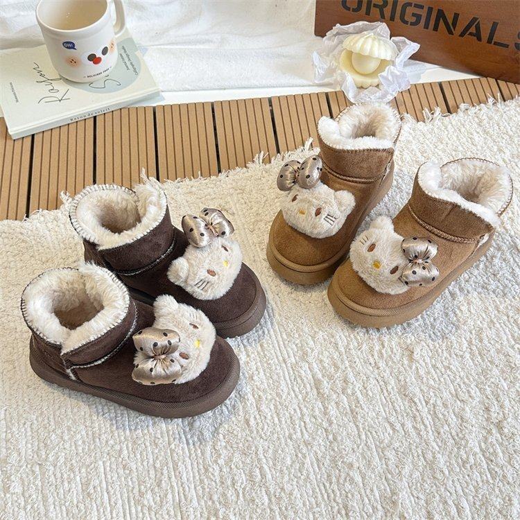 女童雪地靴2025冬季新款儿童靴子加绒短靴K猫棉鞋女宝保暖棉鞋,童鞋/婴儿鞋/亲子鞋,雪地靴,淘宝优惠券,粉丝福利购,淘宝优惠卷
