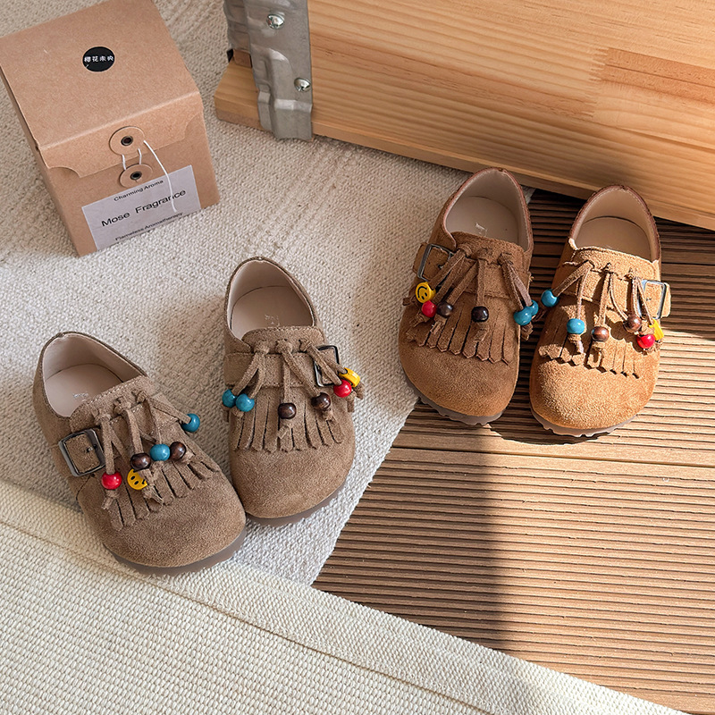 in法式复古流苏勃肯鞋2025秋季