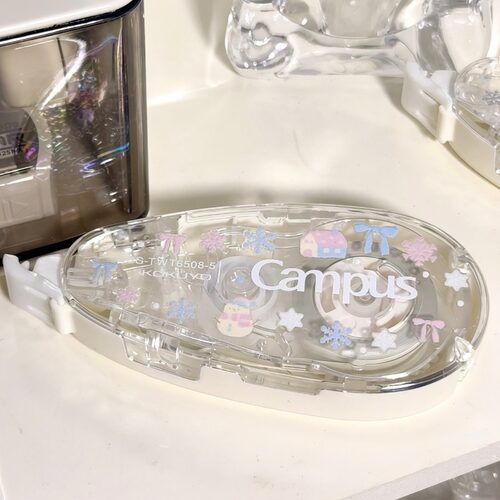 国誉campus冬日粉雪花修正带8米