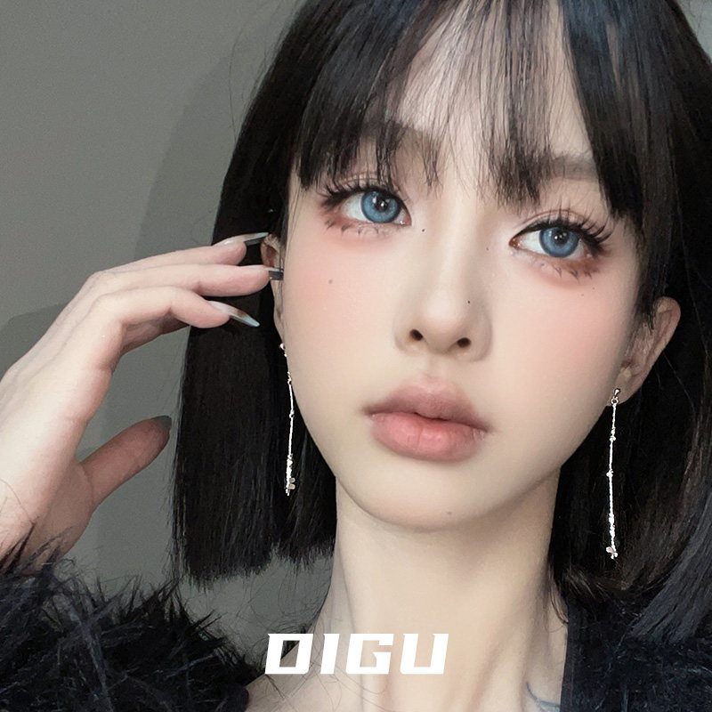 DIGU冷淡风气质碎银子流苏耳环女简约百搭长款耳坠小众设计感耳饰