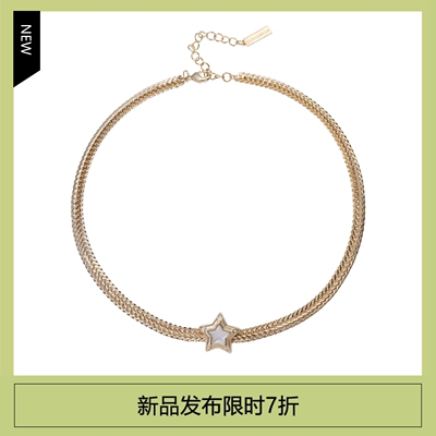 美式复古夸张星星项链轻奢重工