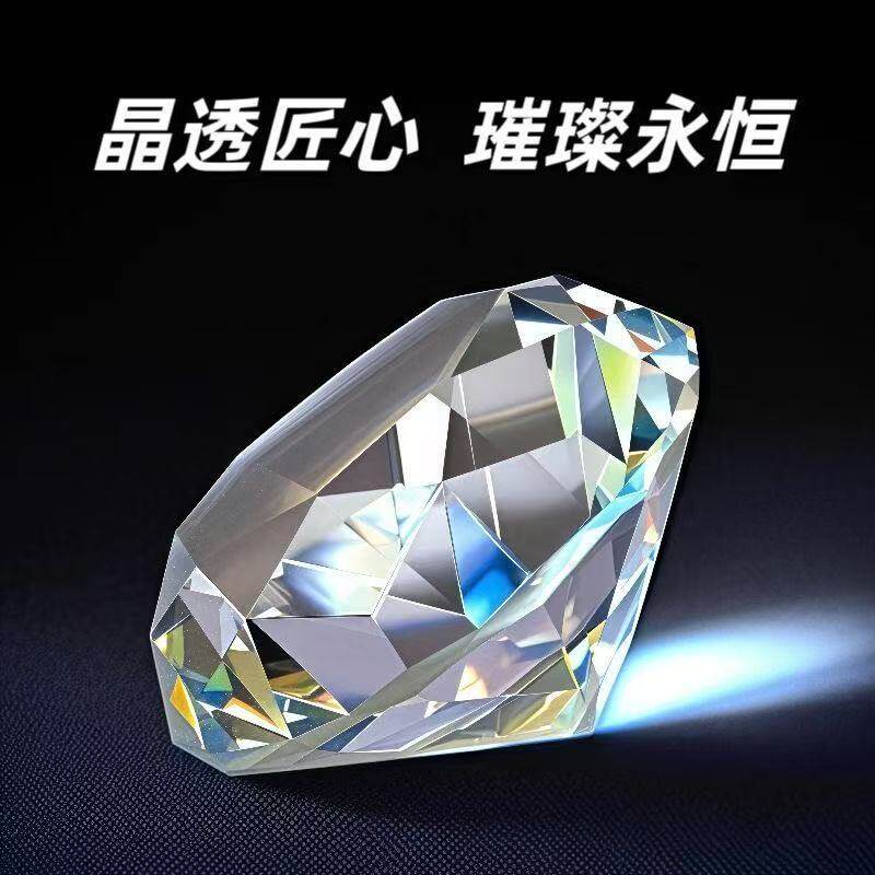网红店水晶玻璃钻石美睫配饰个性装饰摆件