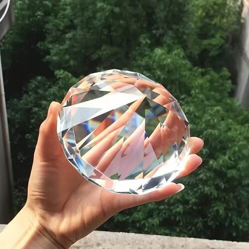 透明白手拿道具超大钻石美甲水晶摄影10mm-200mm拍照水晶钻石