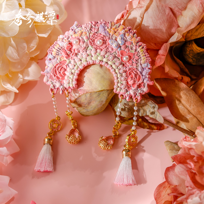 福建簪花金属浮雕冰箱贴